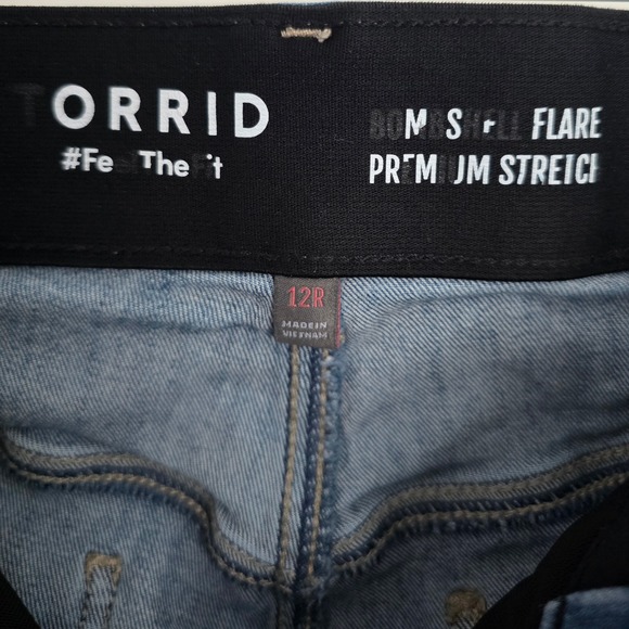Torrid Bombshell High Rise Flare Jean - Picture 7 of 9